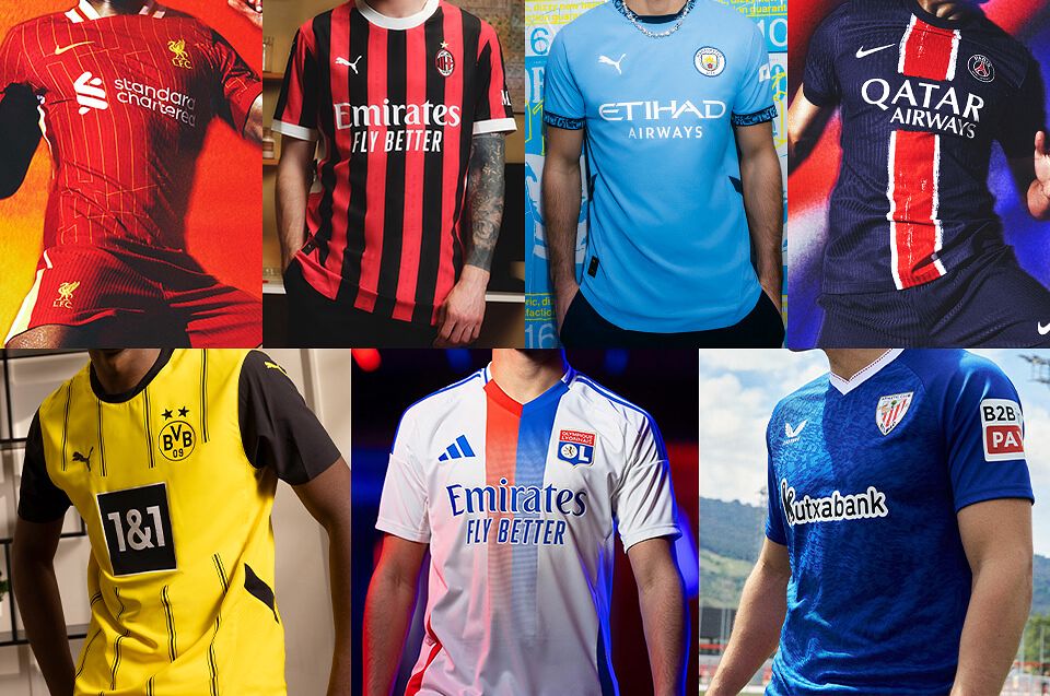 Los grandes clubes presentan sus kits para la 24/25