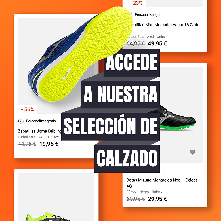 Botas y zapatillas desde 19€ - Fútbol Factory