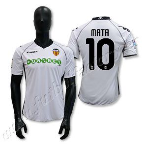 Camiseta Valencia 1ª Mata 2010/11 - Fútbol Factory