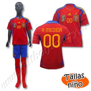 Equipación España 1ª personalizado 2011 - Fútbol Factory