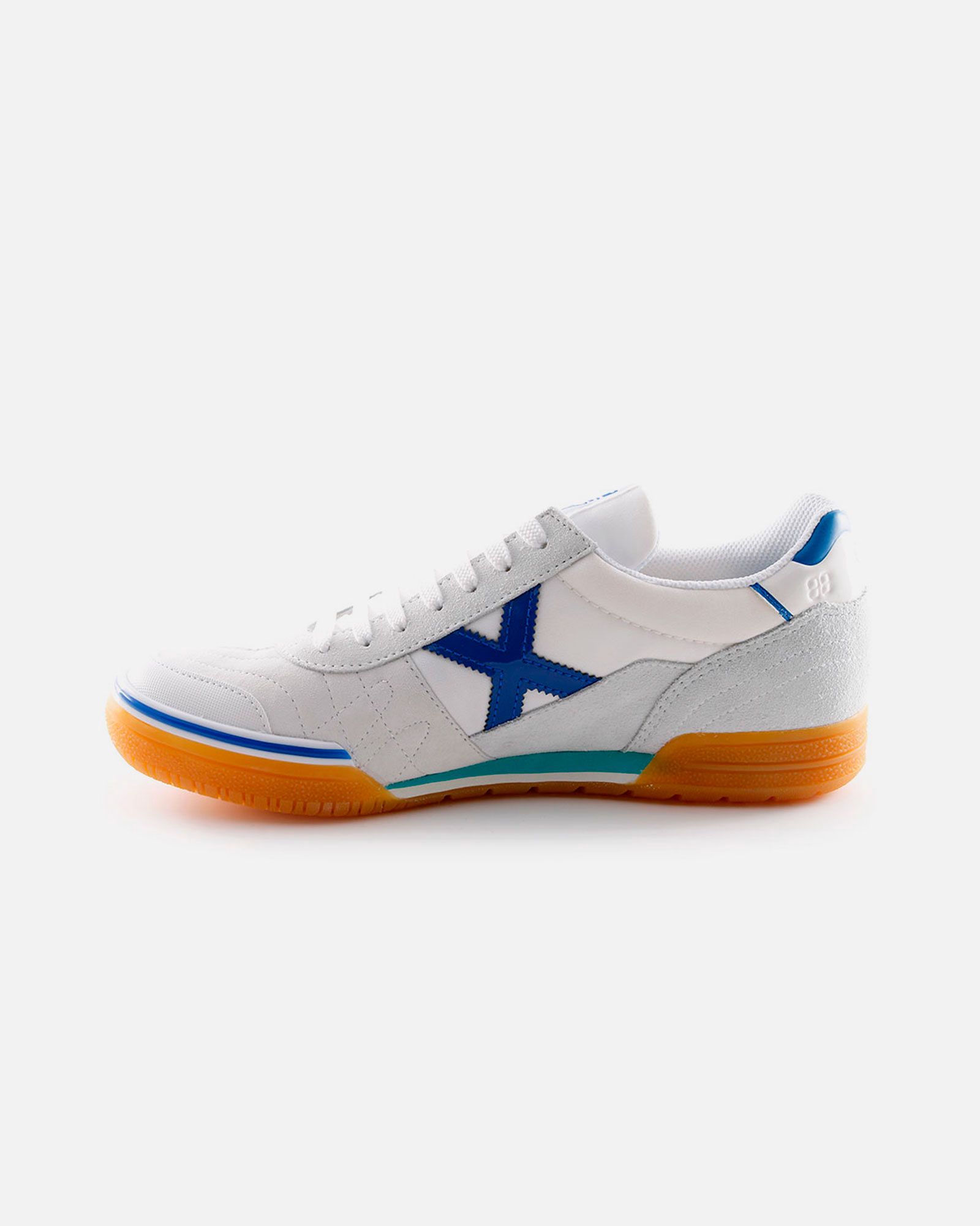 Zapatillas de Fútbol Sala Gresca Blanco Azul - Fútbol Factory