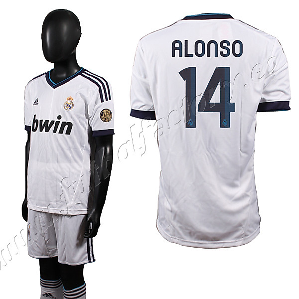 Equipación Real MAdrid 1ª Alonso Niño 2012/2013 - Fútbol Factory