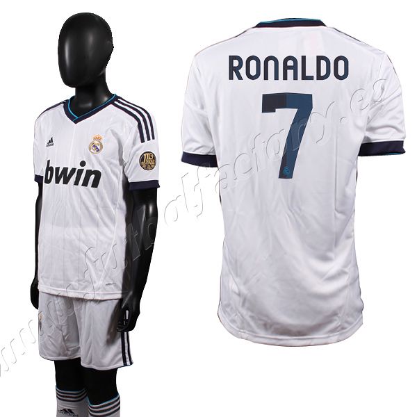 Equipación Real Madrid 1ª Ronaldo Niño 2012/2013 - Fútbol Factory