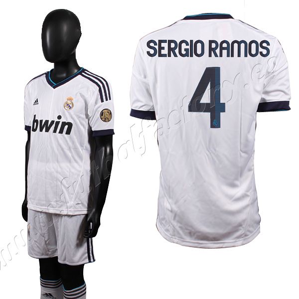 Equipación Real Madrid 1ª Ramos Niño 2012/2013
