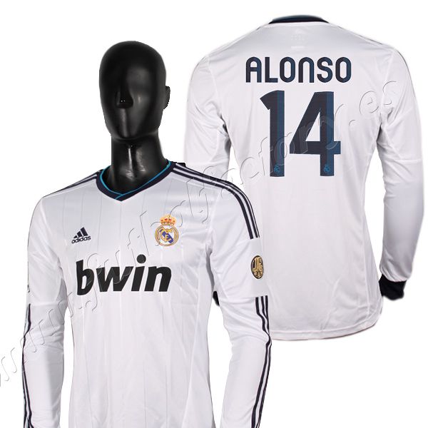 Camiseta Real Madrid Alonso 1ª 2012/2013 manga larga - Fútbol Factory