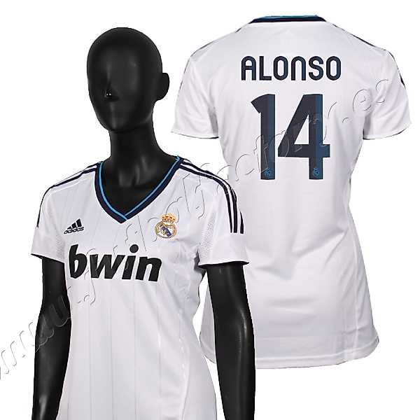 Camiseta Real Madrid Alonso 1ª Mujer 2012/2013 - Fútbol Factory