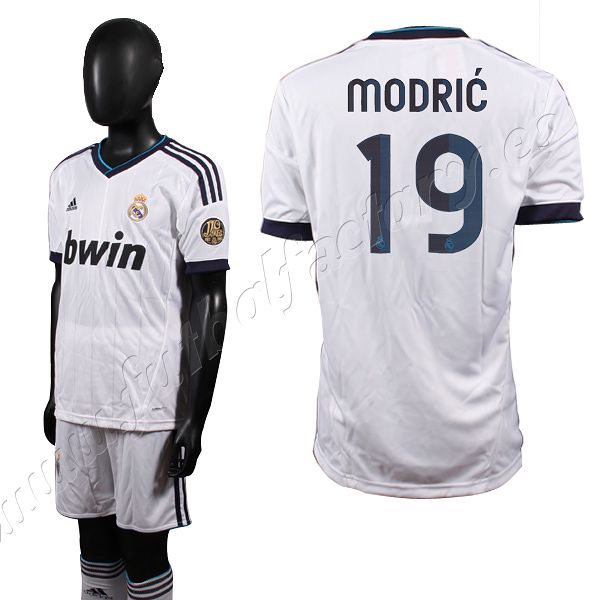 Equipación Real Madrid 1ª Modric Niño 2012/2013 - Fútbol Factory