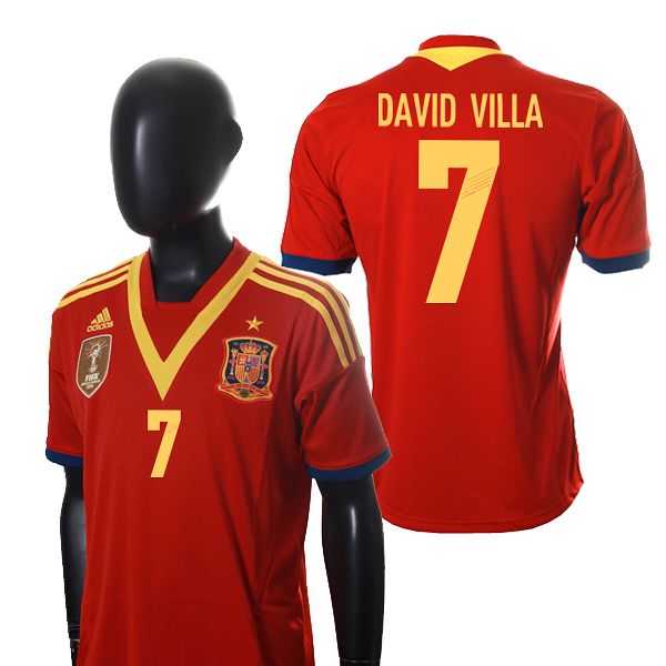 Camiseta España Villa 1ª Copa Confederaciones 2013 Niño - Fútbol Factory
