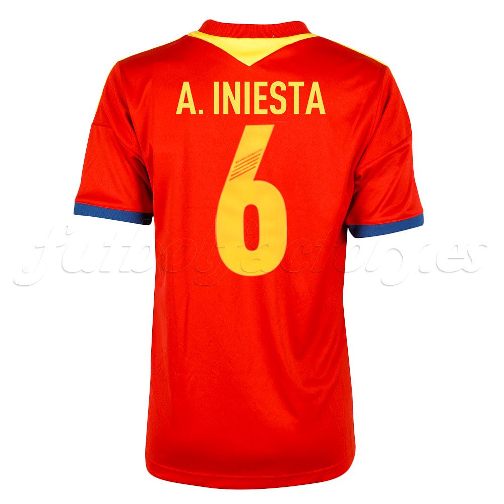 Camiseta España Iniesta 1ª Copa Confederaciones 2013 Niño - Fútbol Factory