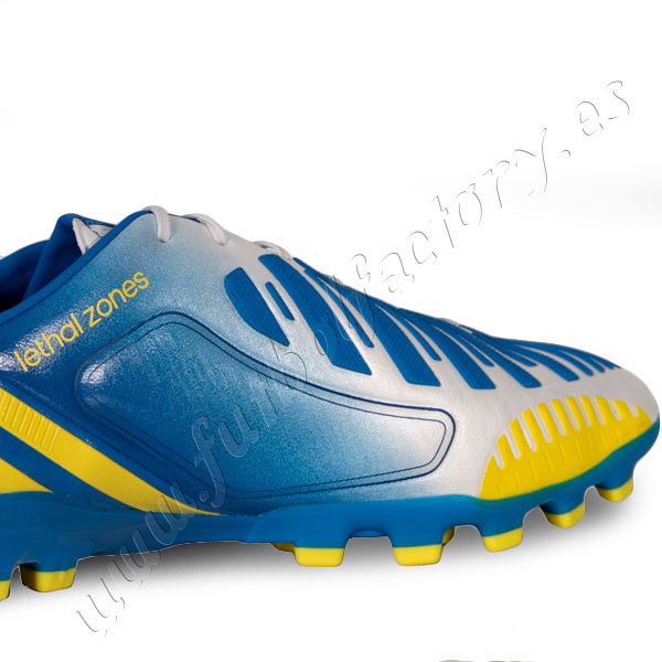 Botas de fútbol Predator LZ TRX AG Blanca azul - Fútbol Factory