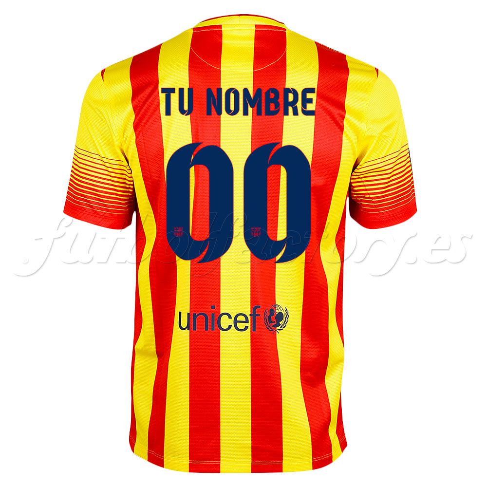 Camiseta FC Barcelona 2ª Senyera Personalizado 2013/2014 - Fútbol Factory