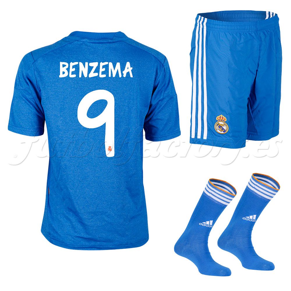 Equipación Real Madrid Benzema 2ª Niño 2013/2014 - Fútbol Factory