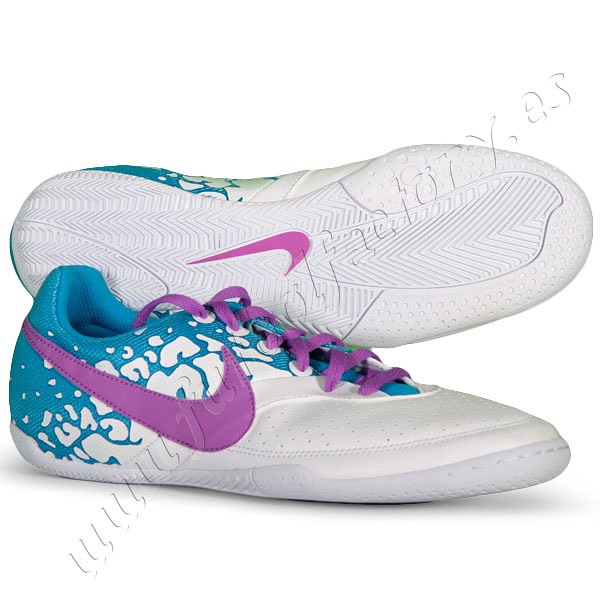 Botas de fútbol sala Elastico II  Blanco azul - Fútbol Factory