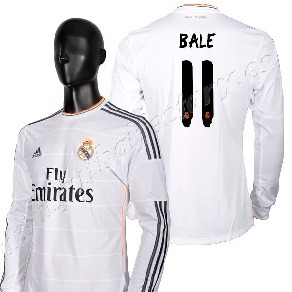 Camiseta Real Madrid Bale 1ª 2013/2014 manga larga - Fútbol Factory