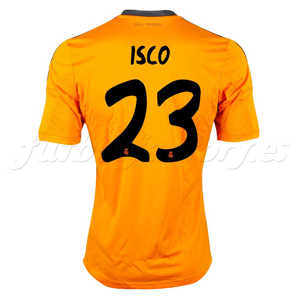 Camiseta Real Madrid Isco 3ª 2013/2014 Naranja - Fútbol Factory