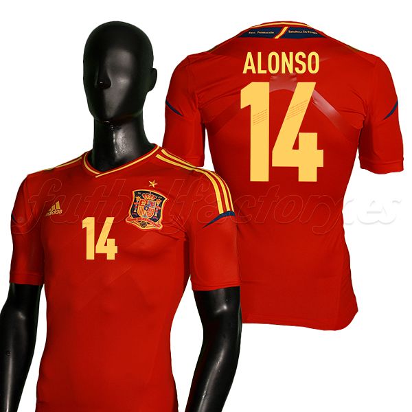 Camiseta España 1ª  TechFit  Alonso Euro 2012 - Fútbol Factory