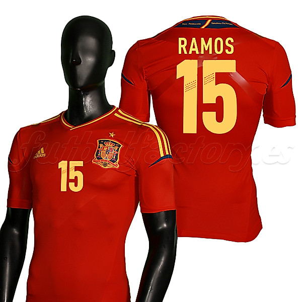 Camiseta España 1ª TechFit Ramos Euro 2012 Camiseta España 1ª TechFit Ramos Euro 2012 - Fútbol Factory