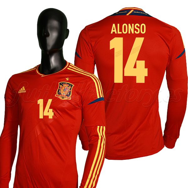 Camiseta España Alonso 1ª Euro 2012  Manga larga - Fútbol Factory