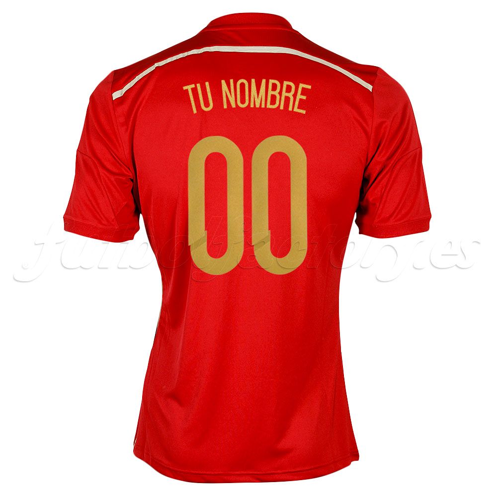 Camiseta España personalizada 1ª  2014 - Fútbol Factory