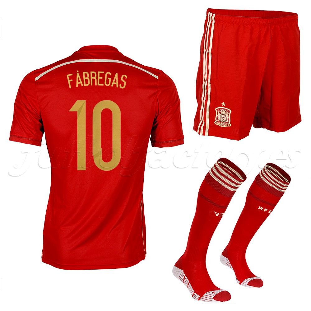 Conjunto España Fábregas 1ª Adizero Mundial  2014 - Fútbol Factory