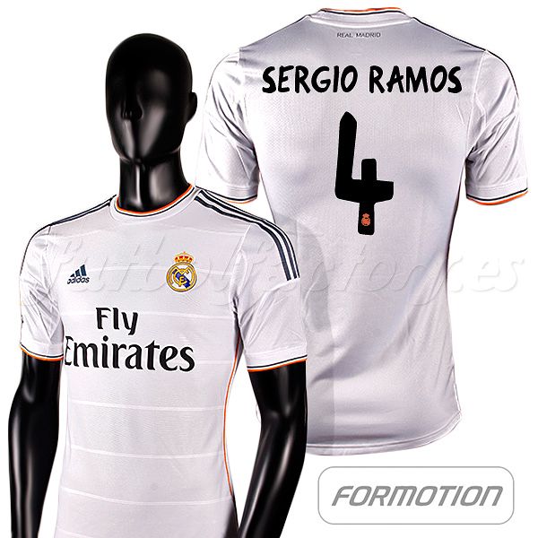 Camiseta Real Madrid 1ª Player Version Sergio Ramos 2013/2014 - Fútbol Factory