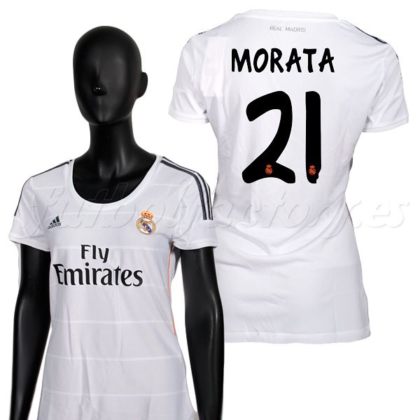 Camiseta Real Madrid Morata 1ª  Mujer 2013/2014 - Fútbol Factory