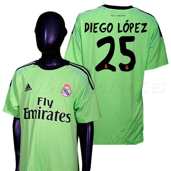 Camiseta Real Madrid Diego López 2013/2014  Verde - Fútbol Factory