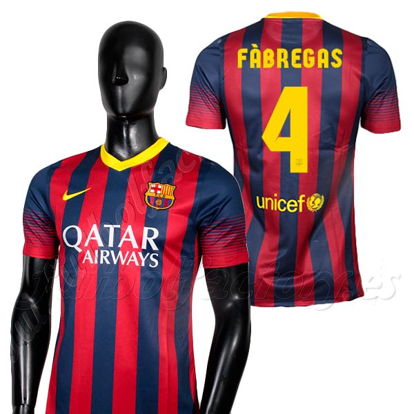 Camiseta FC Barcelona 1ª Premium Fábregas 2013/2014 - Fútbol Factory