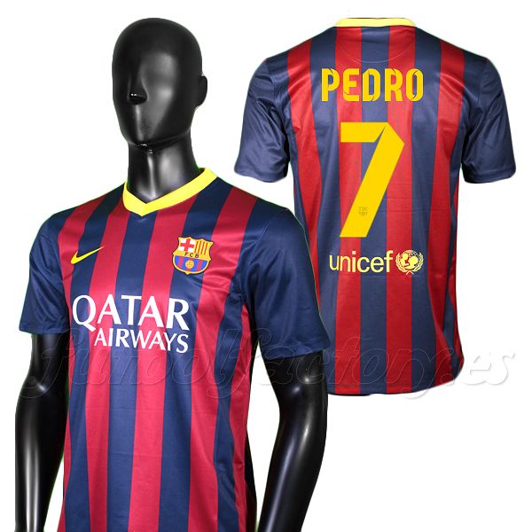 Camiseta FC Barcelona 1ª Stadium Pedro 2013/2014 - Fútbol Factory