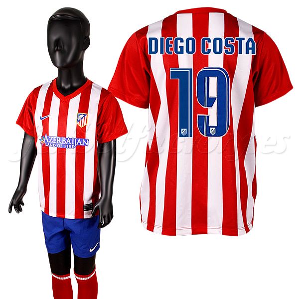 Equipación Atletico de Madrid 1ª Costa 2013/2014 - Fútbol Factory