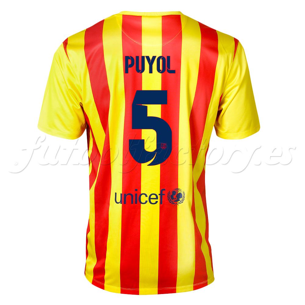 Camiseta FC Barcelona Senyera 2ª Stadium  Puyol 2013/2014 - Fútbol Factory