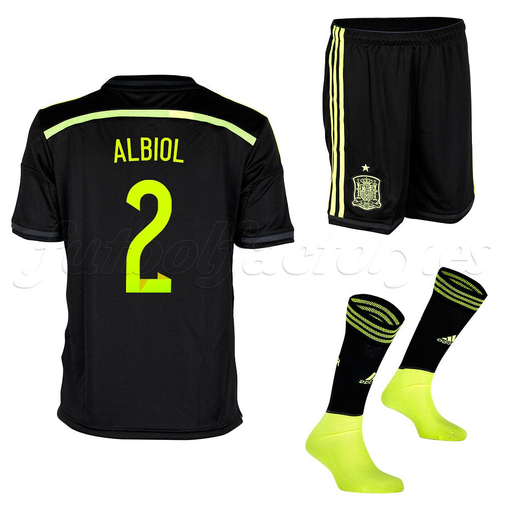 Equipación España 2ª  Albiol  2014 - Fútbol Factory