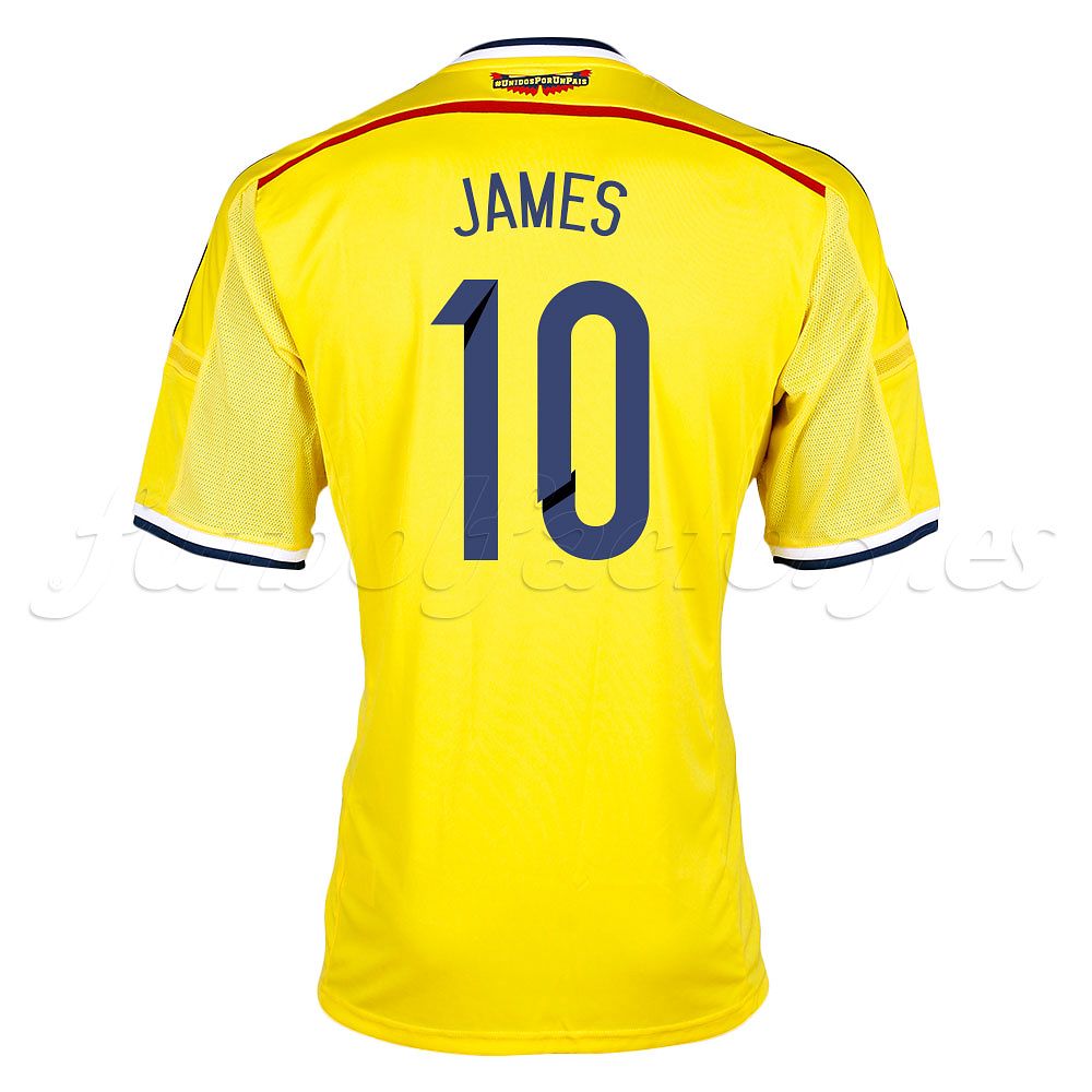 Camiseta Colombia 1ª James 2014 - Fútbol Factory