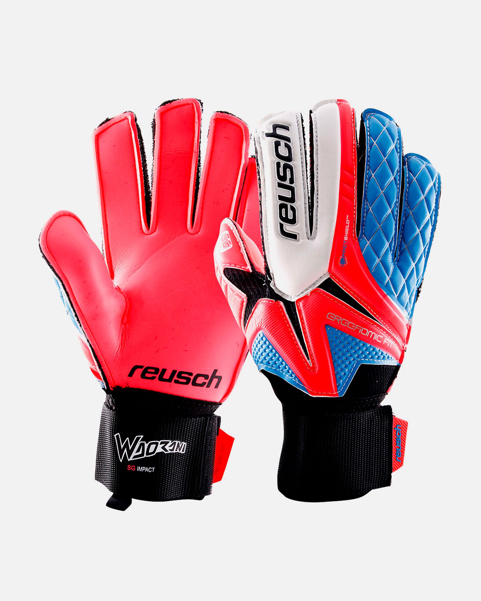 Guantes Waorani SG Impact Rosa Azul - Fútbol Factory