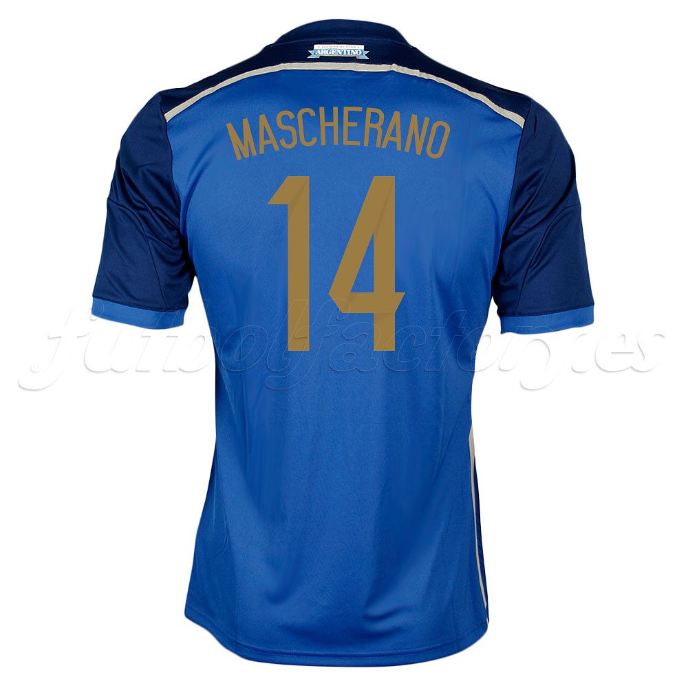 Camiseta Argentina  Mascherano  2ª  2014 - Fútbol Factory