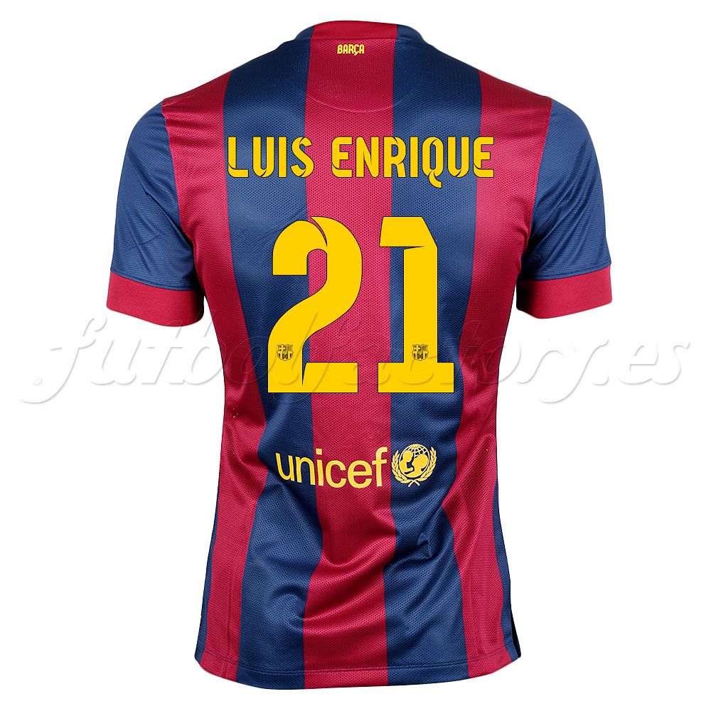 Camiseta FC Barcelona 1ª Luis Enrique Match 2014/2015 - Fútbol Factory