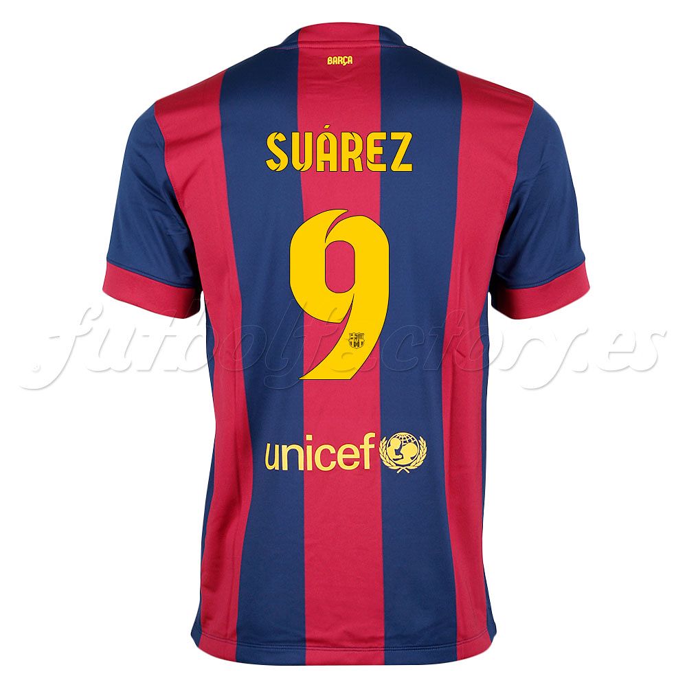 Camiseta FC Barcelona Suarez 1 2014 2015 Stadium