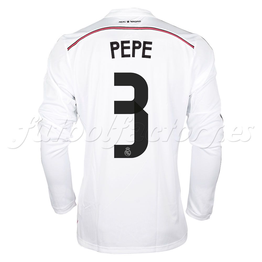 Camiseta Real  Madrid 1ª  Pepe  2014/2015 manga larga - Fútbol Factory