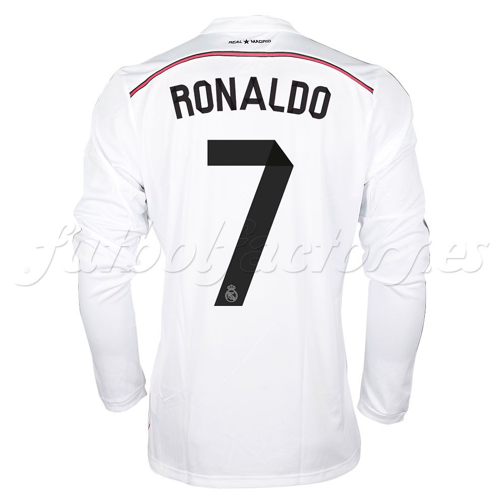 Camiseta Real  Madrid 1ª  Ronaldo 2014/2015 manga larga - Fútbol Factory