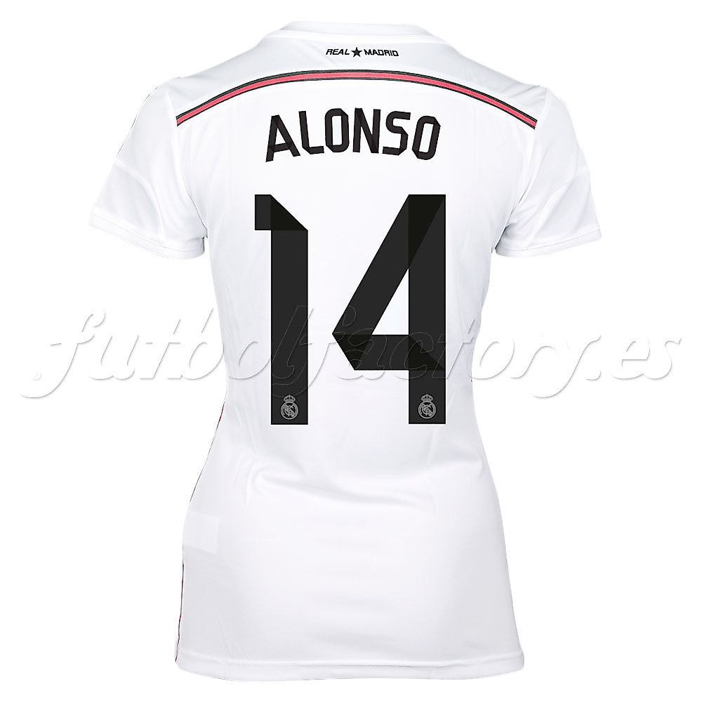 Camiseta Real Madrid  Alonso  1ª Mujer 2014/2015 - Fútbol Factory