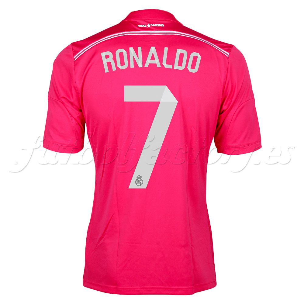 Camiseta Real Madrid  2ª   Ronaldo  2014/2015  Rosa - Fútbol Factory