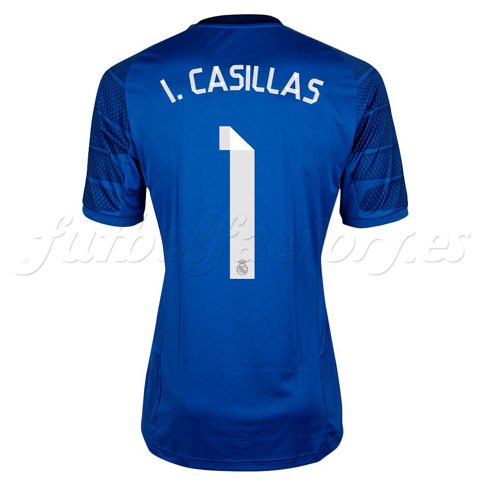 Camiseta portero Real Madrid 1ª Casillas 2014/2015  Azul - Fútbol Factory