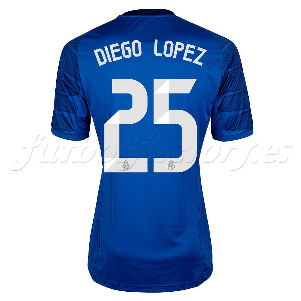 Camiseta portero Real Madrid  Diego López 2014/2015  Azul - Fútbol Factory