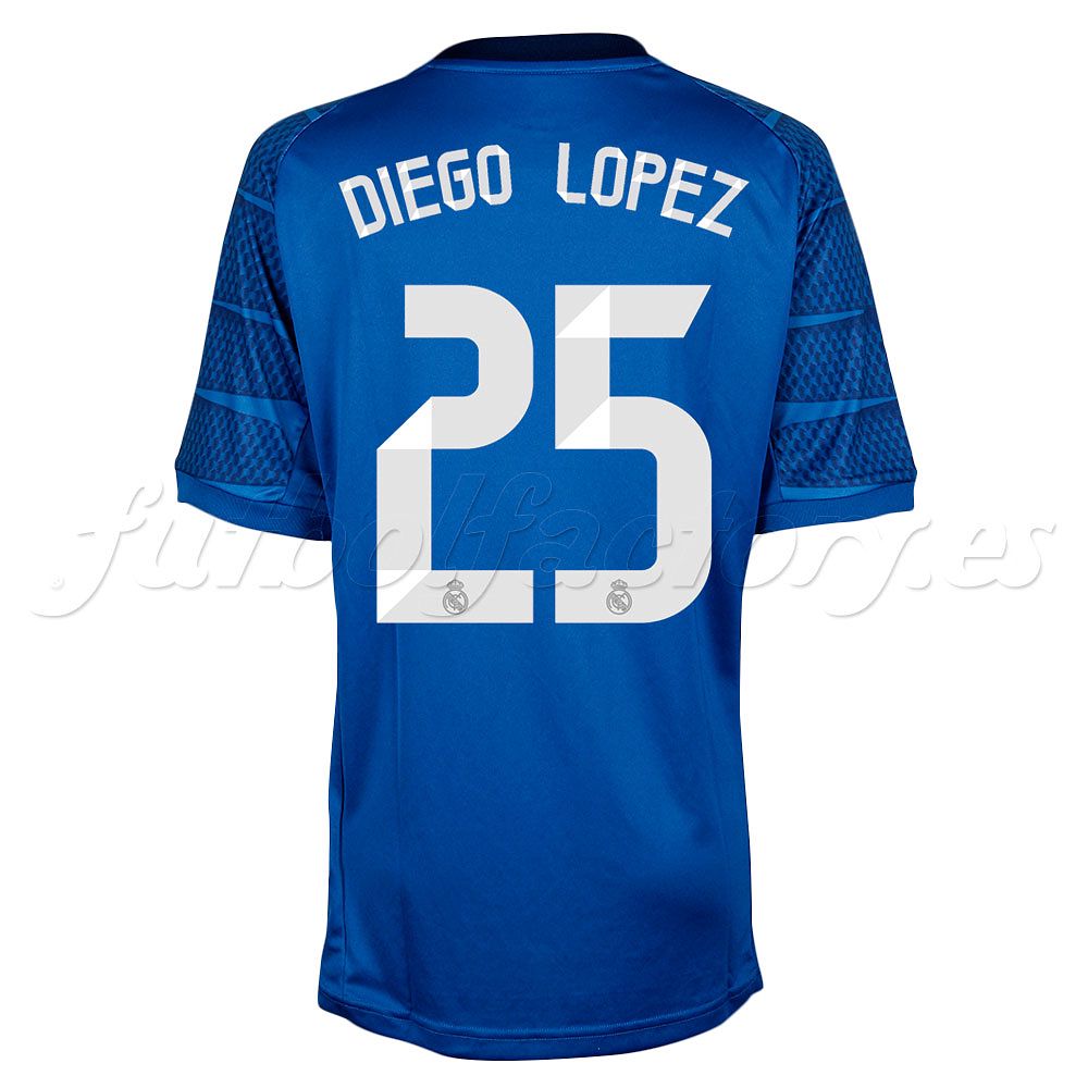 Camiseta portero Real Madrid  Diego López 2014/2015 Junior  Azul - Fútbol Factory