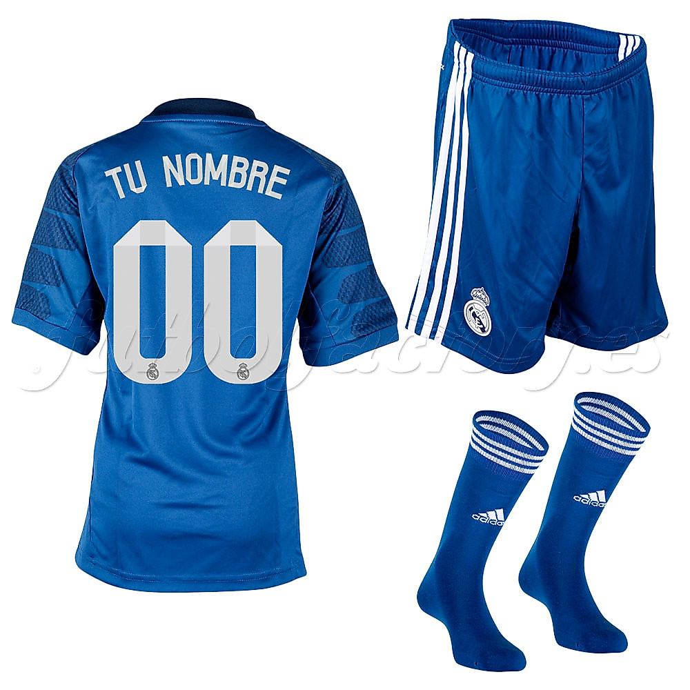 Equipación Real Madrid  portero personalizada 2014/2015 azul - Fútbol Factory