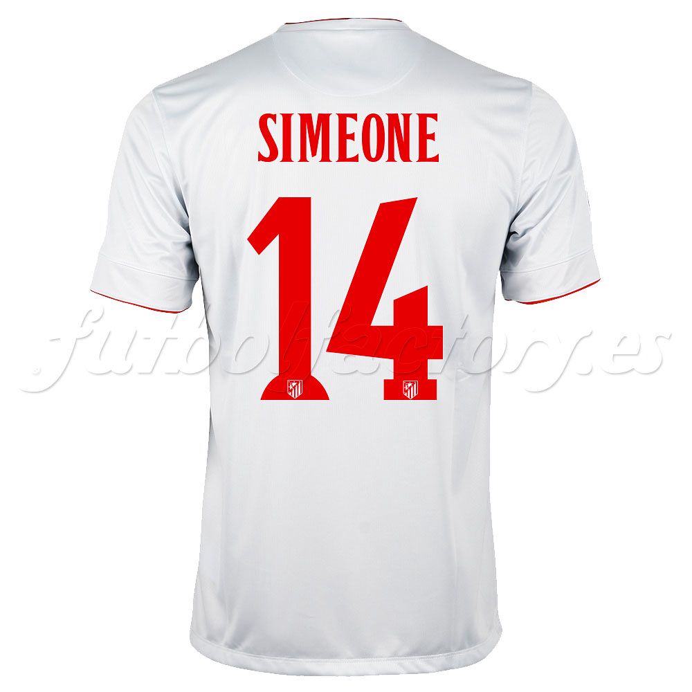 Camiseta Atlético de Madrid 2ª  Simeone  2014/2015 - Fútbol Factory