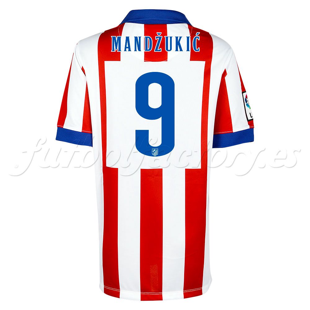 Camiseta Atlético de Madrid 1ª Mandzukic Junior 2014/2015 - Fútbol Factory