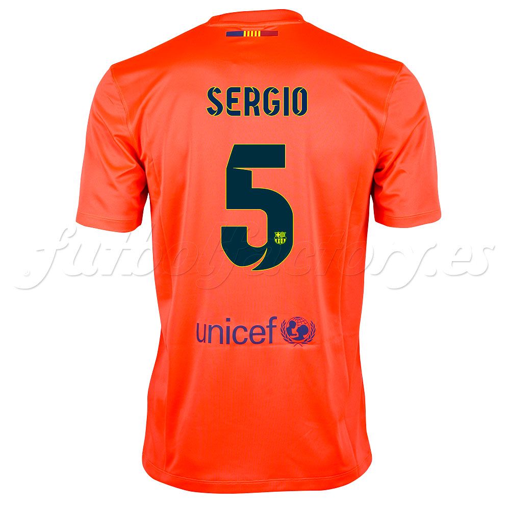 Camiseta FC Barcelona 2ª Supporters Tee  2014/2015  Sergio - Fútbol Factory