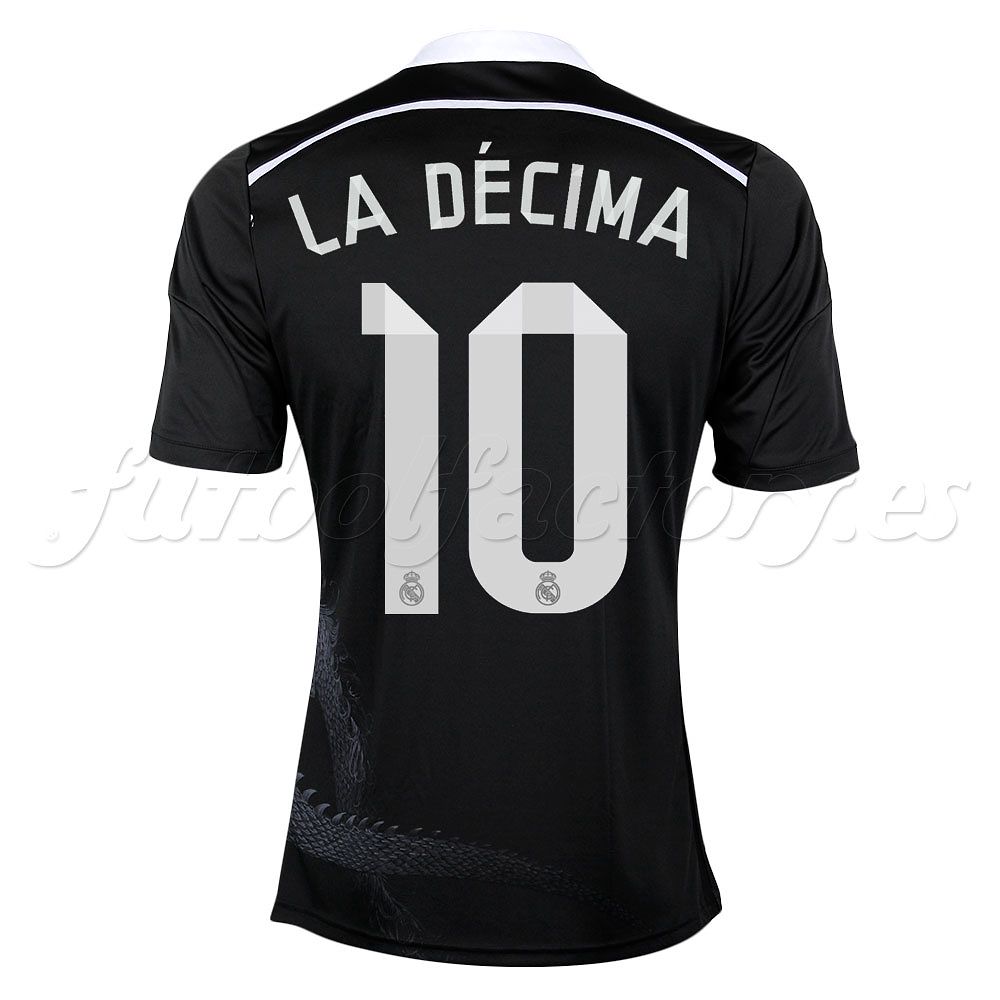 Camiseta Real Madrid 3ª  La Décima 2014/2015  Negro - Fútbol Factory