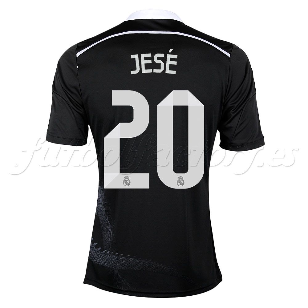 Camiseta Real Madrid 3ª  Jesé 2014/2015  Negro - Fútbol Factory